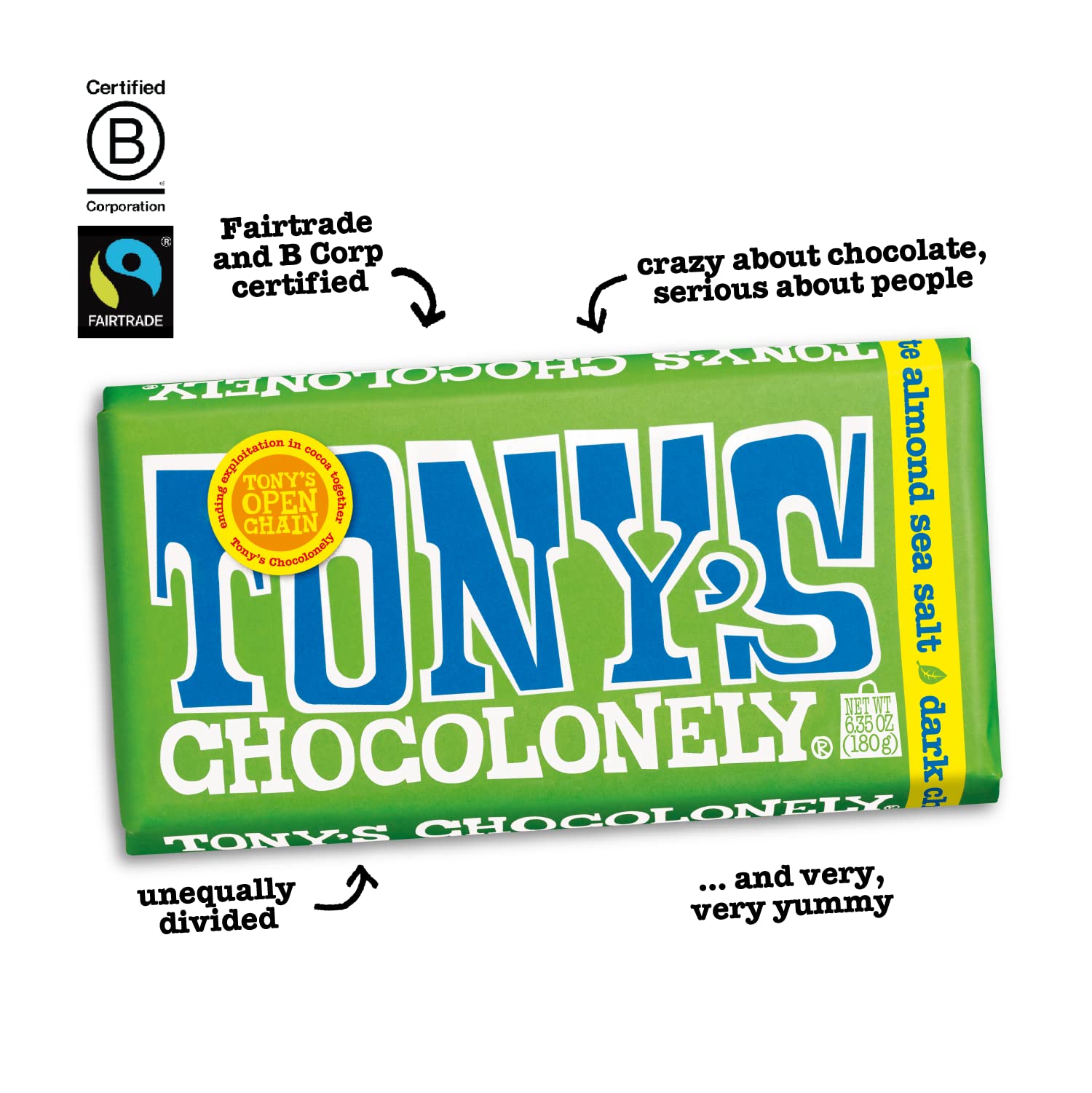 Dark Chocolate Almond Sea Salt, 6.35 oz | Grocery Pickup
